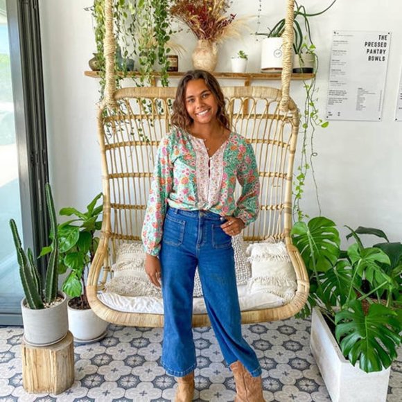 ARNHEM Harmony Mint Long Sleeve Button Sustainable Blouse Top NWT RRP$149 - Picture 8 of 13